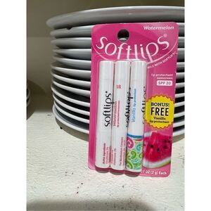 Softlips Lip Protectant SPF 20 Watermelon with BONUS vanilla Lip Protectant